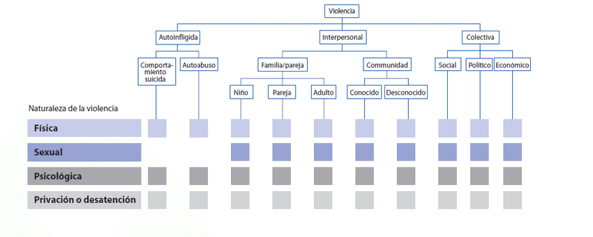 tipos de violencia oms