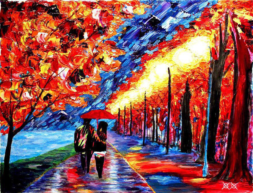 ciegos de nacimiento pintan con colores